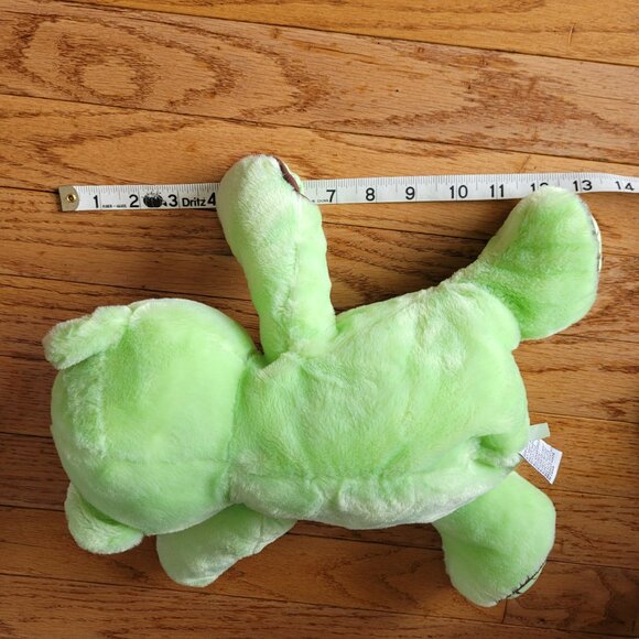 Baby Ganz Bear Plush with Rattle Chocolate Chip Mint Green Brown - Picture 9 of 9